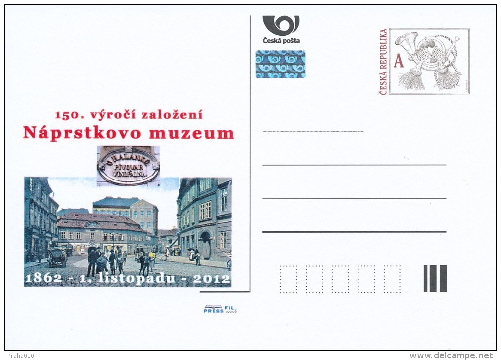 Czech Rep. / Postal Stat. (Pre2012/59) The Naprstek Museum Is A Museum Of Asian, African And American Art; 150 Years - Indiens D'Amérique