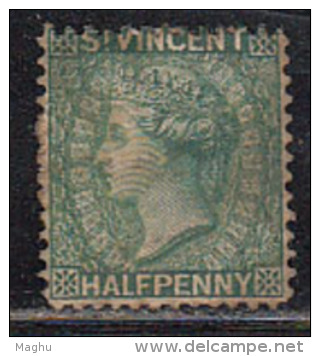 St. Vincent Used, Half Penny, &frac12;d, As Scan, Cond., Filler - St.Vincent (...-1979)