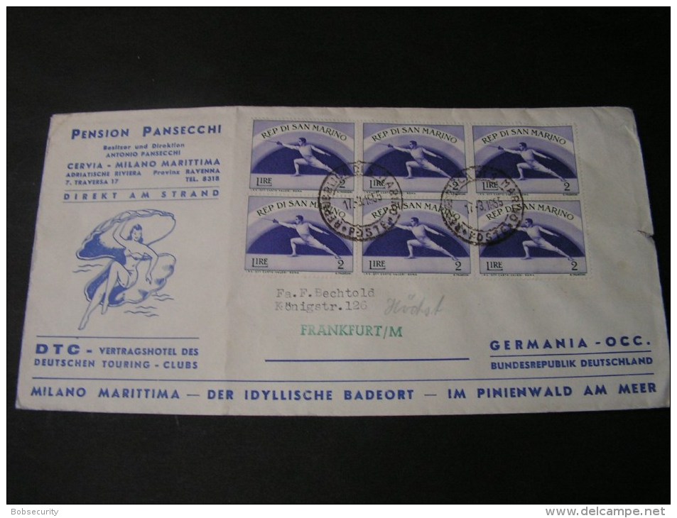 == San Marino Cv. MeF 1961  Sport  Fechten - Briefe U. Dokumente