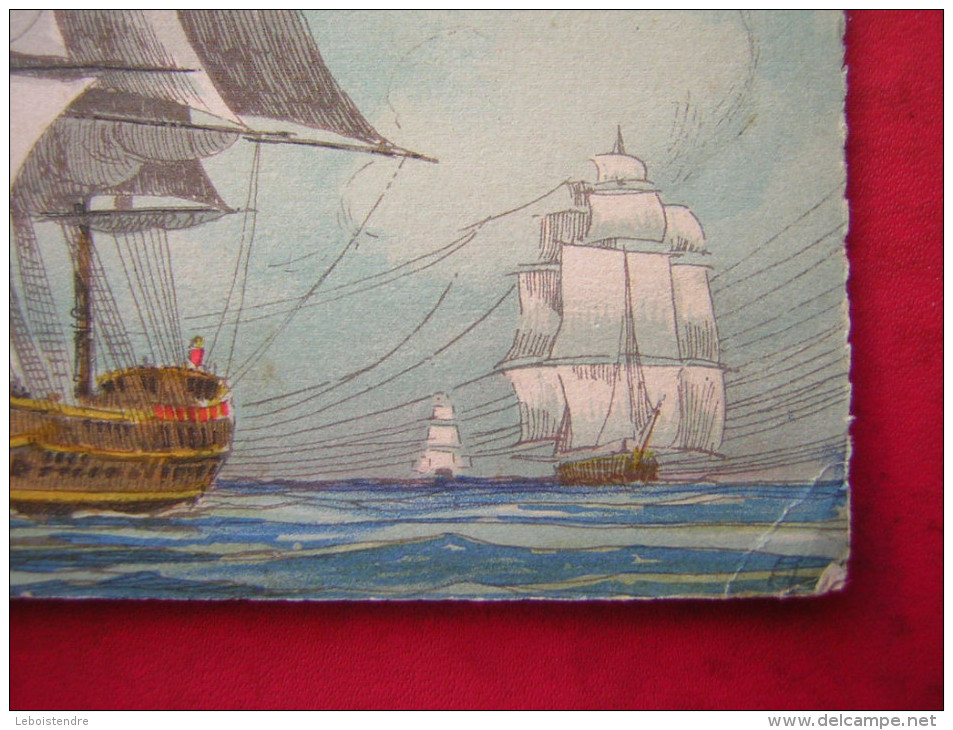 CPSM    ILLUSTRATION   BATEAU  VOILIER  LA VERTUEUSE       NON VOYAGEE  ATTENTION CARTE EN ETAT MOYEN - Voiliers