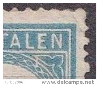 1881-1887 Portzegels Lichtblauw / Zwart Cijfer : 2½  Cent NVPH  P 5 B II (*) Met Plaatfout Streepje - Impuestos