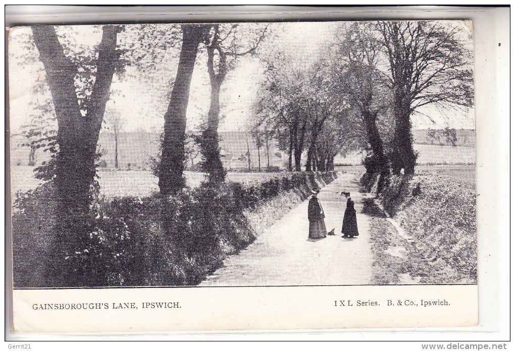 UK - ENGLAND - SUFFOLK - IPSWICH, Gainsborough's Lane, 1908 - Ipswich