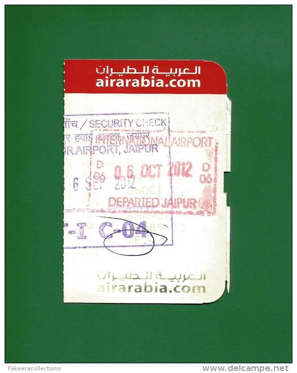 Air Arabia G9 - Boarding Pass - Jaipur To Sharjah -  As Scan - Cartes D'embarquement