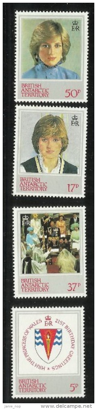 British Antarctic Territory 21st Birthday Princess Of Wales MNH - Neufs