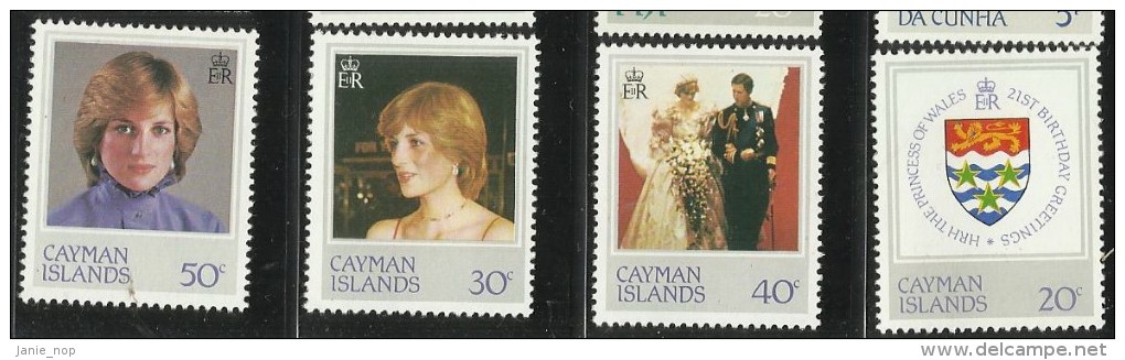 Cayman Islands  21st Birthday Princess Of Wales MNH - Cayman (Isole)