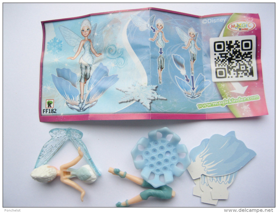 KINDER EU 2014 FF182 ( Grosse écriture ) Disney Fairies + BPZ Neutre - Monoblocs