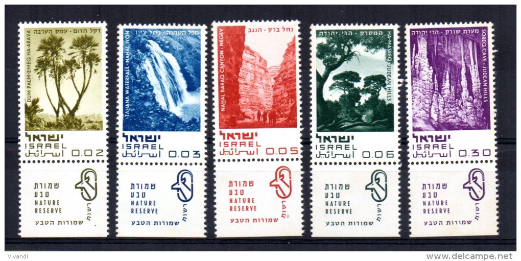 Israel - 1970 - Nature Reserves - MH - Neufs (avec Tabs)