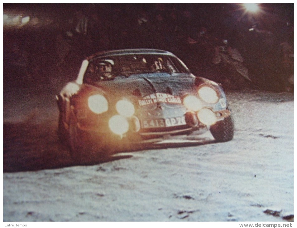 Fiche Collection  Elf Alpine 110  Renault Berlinette  Andruet Vinatier - Publicités