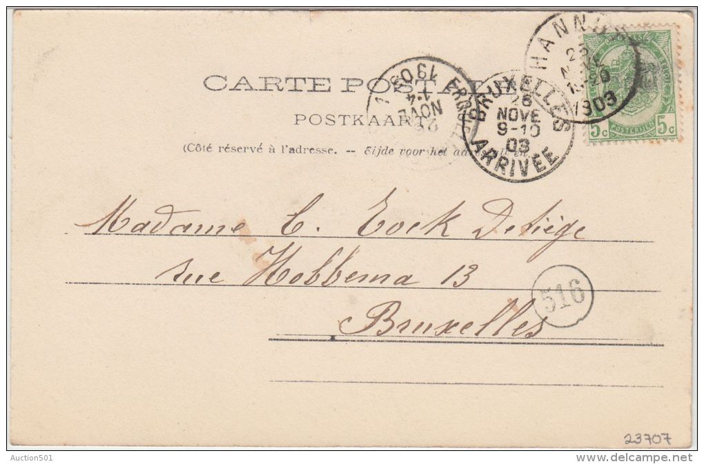 23707g  F. JACQUET - TOURNEUR - ROUTE De LANDEN - Hannut - 1903 - Hannut