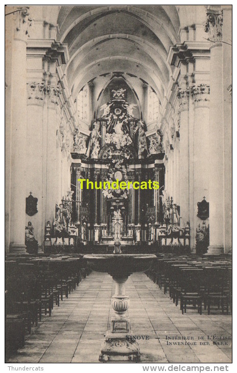 CPA  NINOVE  INTERIEUR DE L'EGLISE INWENDIGE DER KERK - Ninove