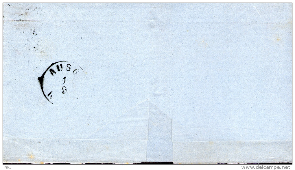 Envelop,sent From Bremen,31.08.1870,to Hannover  Via Ausg01.09.1870,as Scan - Lettres & Documents