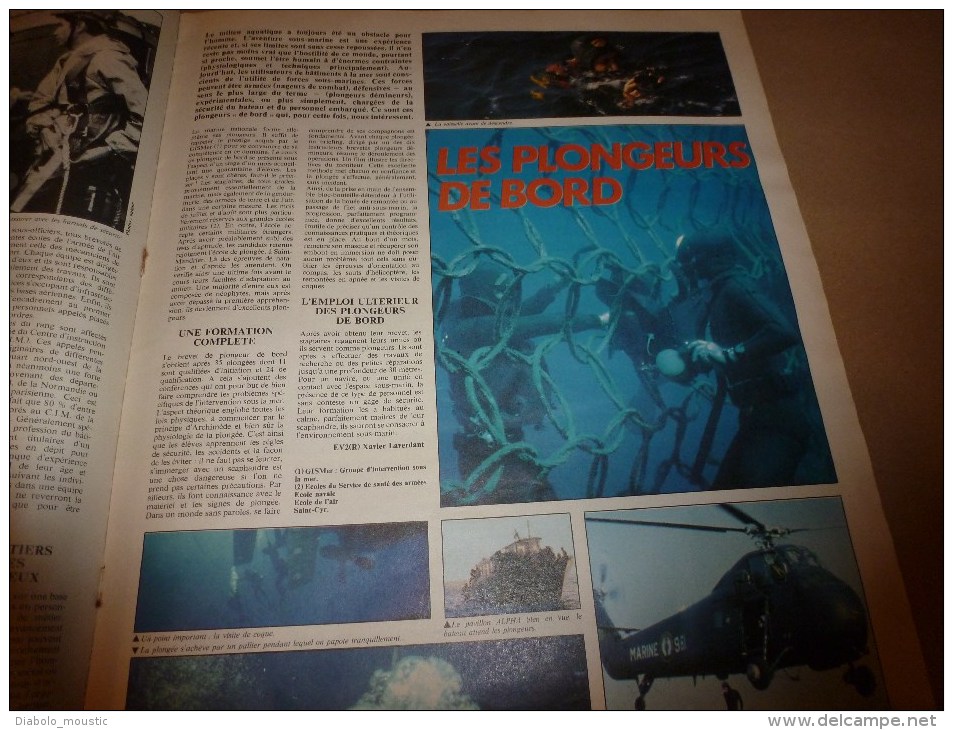 1979 TAM Terre Air Mer:Ecole MULTIMOTEURS;Escadrille 55-S;Plongeur de bord;La BRIGADE de GENDARMERIE;Starfighter;PLATINI