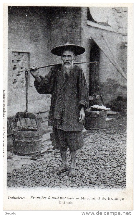 Frontière Sino-annamite -   Marchand De Fromage Chinois - Chine