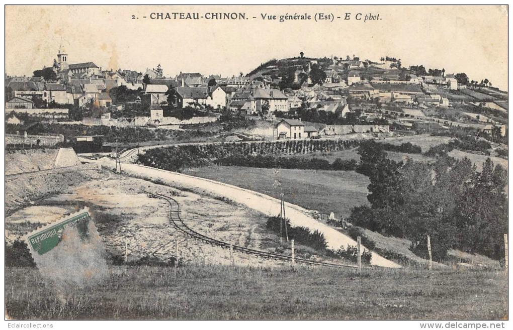 Chateau Chinon    58    Vue Générale      (décollée) - Chateau Chinon