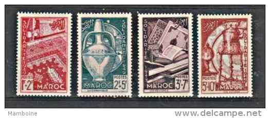 Maroc  1950   N°288 à 291 . Neuf X X Série Compl. - Unused Stamps