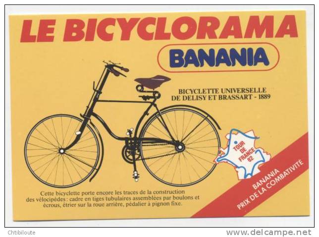 TOUR DE FRANCE 1982 " BANANIA / LE BICYCLORAMA "  CPM 10X15  NEUVE - Cyclisme