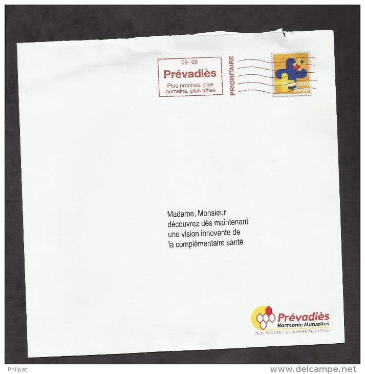 PAP PRET A POSTER ENTIER POSTAL PSEUDO SIMILI ENTIER PREVIADES - Private Stationery