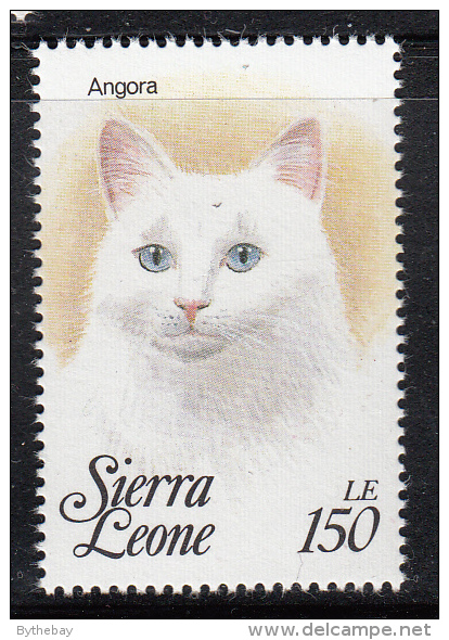 Sierra Leone MNH Scott #1644k 150le Angora  - Cats Of The World - Sierra Leone (1961-...)