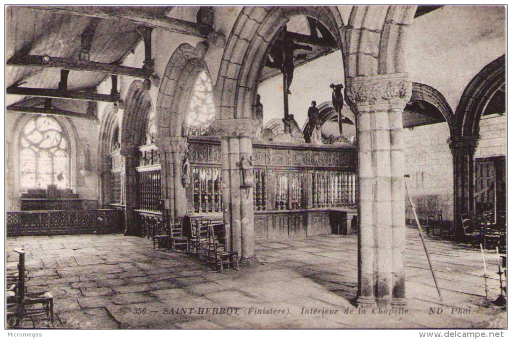 SAINT-HERBOT - Intérieur De La Chapelle - Saint-Herbot