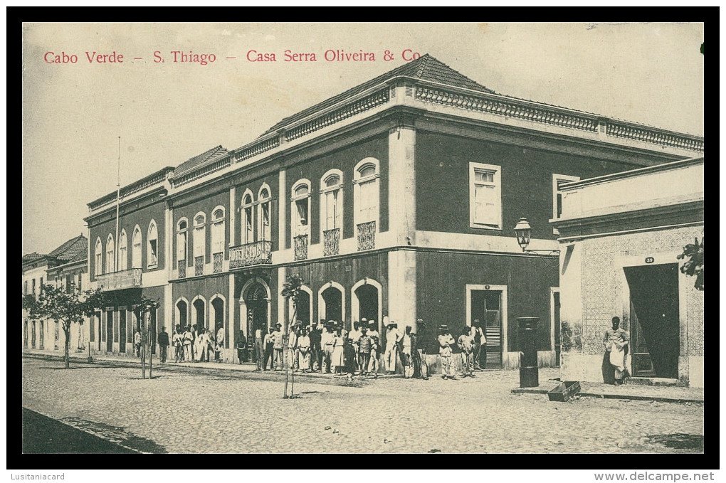 CABO VERDE - SÃO THIAGO - ESTABELECIMENTO COMERCIAL - Casa Serra Oliveira & Cº.  Carte Postale - Cape Verde