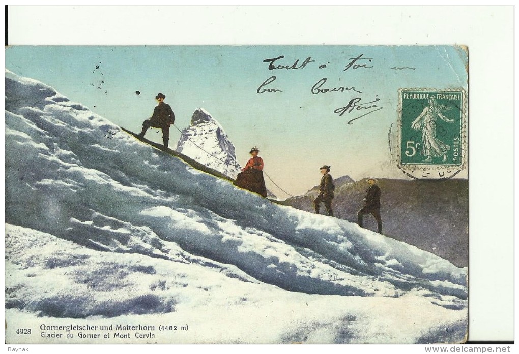 VS214  ---  GORNERGLETSCHER UND MATTERHORN  --  1910  --  CLIMBING, ALPINISME - Other & Unclassified