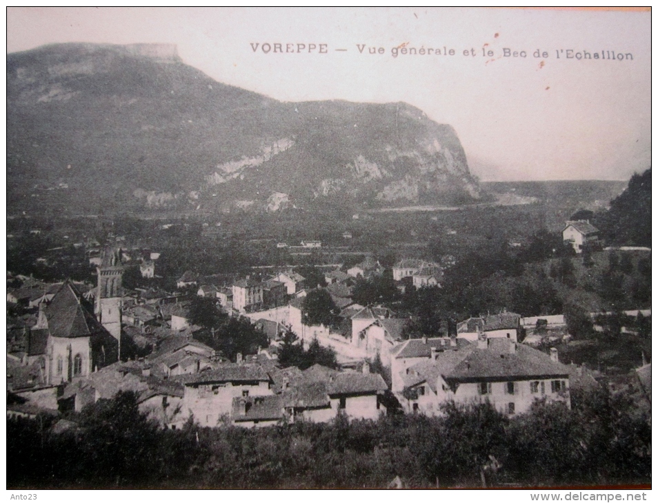 Cpa, 38, VOREPPE (Isère) , Vue Générale Et Le Bec De L ' Echaillon - Voreppe