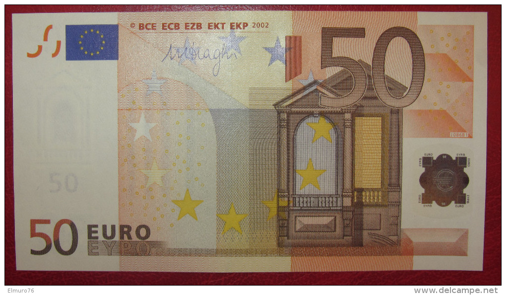 50 EURO J086B1 DRAGHI Serie S58 Italy Italia   Perfect UNC - 50 Euro