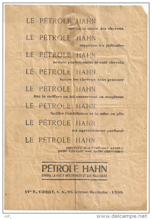 @ BENJAMIN RABIER LE PROGRES PUB PUBLICITE POUR LA PETROLE HAHN - Reclame