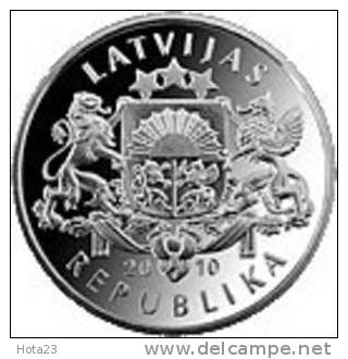 Latvia Animal Coin - Toad - Amphibian 1 Lats  2010 Y UNC - Lettonie