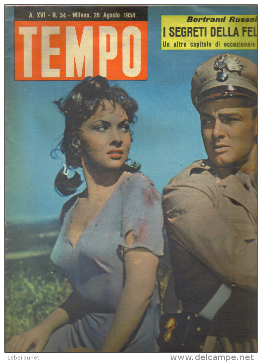 Revue Ancienne 1954 "Tempo" N° 34 - Cinéma