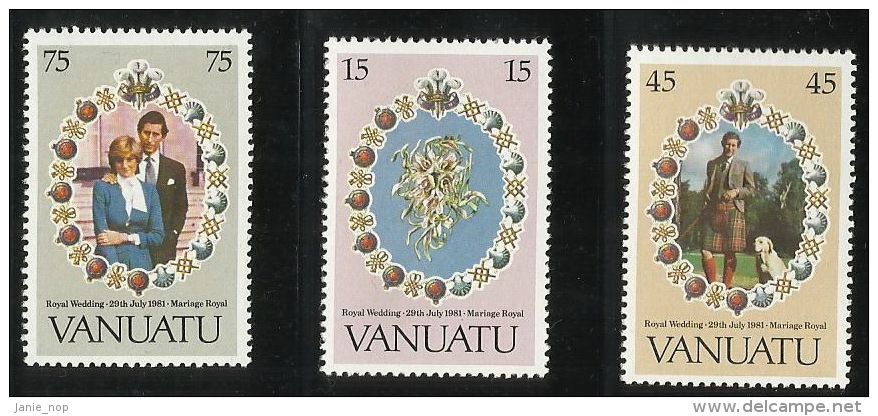 Vanuatu 1981 Royal Wedding MNH - Vanuatu (1980-...)