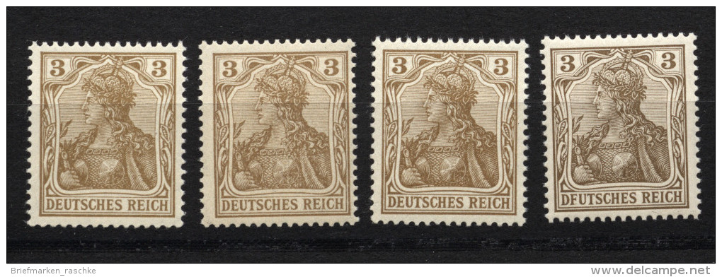 D.R.69a,4 Farbtöne,,xx (4210) - Unused Stamps
