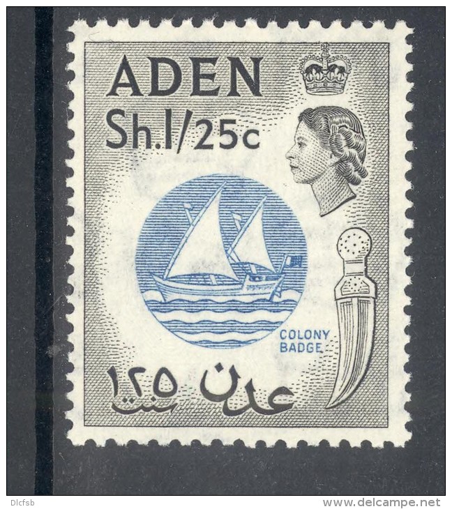 ADEN, 1953 1sh25c (wmk Script CA) UM (MNH), Cat &pound;11 - Aden (1854-1963)