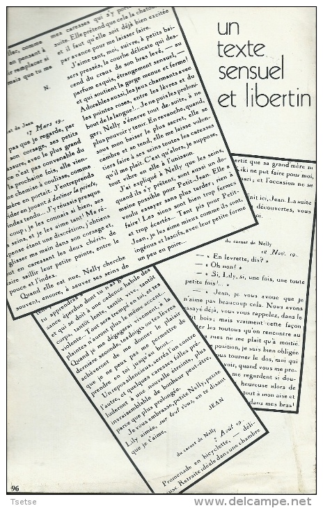 Livre érotique "Moeurs Du Temps" De 96 Pages (photos Nus , Poses Osées , Etc ...) - Dimensions : 12,5 Cm / 20,5 Cm - Autres & Non Classés