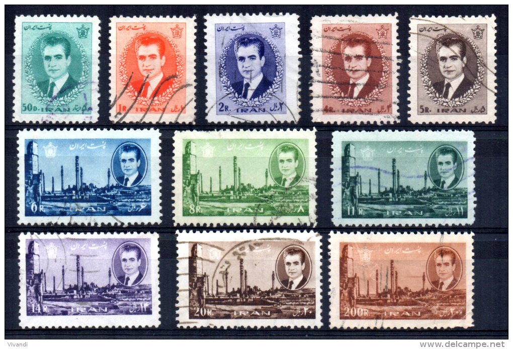 Iran - 1966 - Mohammed Riza Pahlavi (Part Set) - Used - Iran