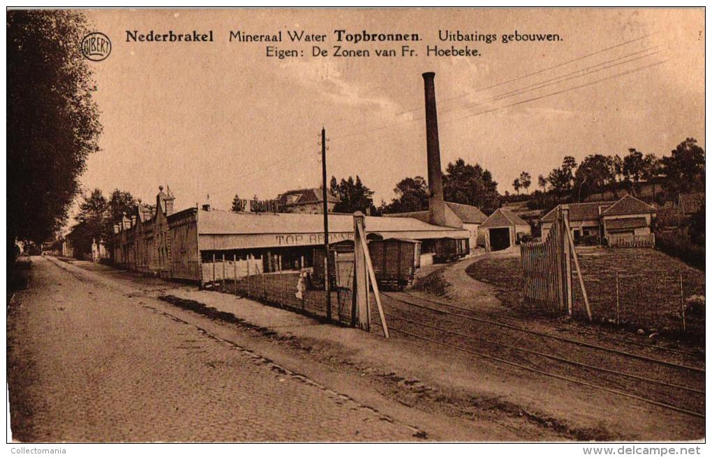 Nederbrakel  2 CP  Mineraal Water Topbronnen  Uitbatingsgebouwen   Wagons - Oudenaarde