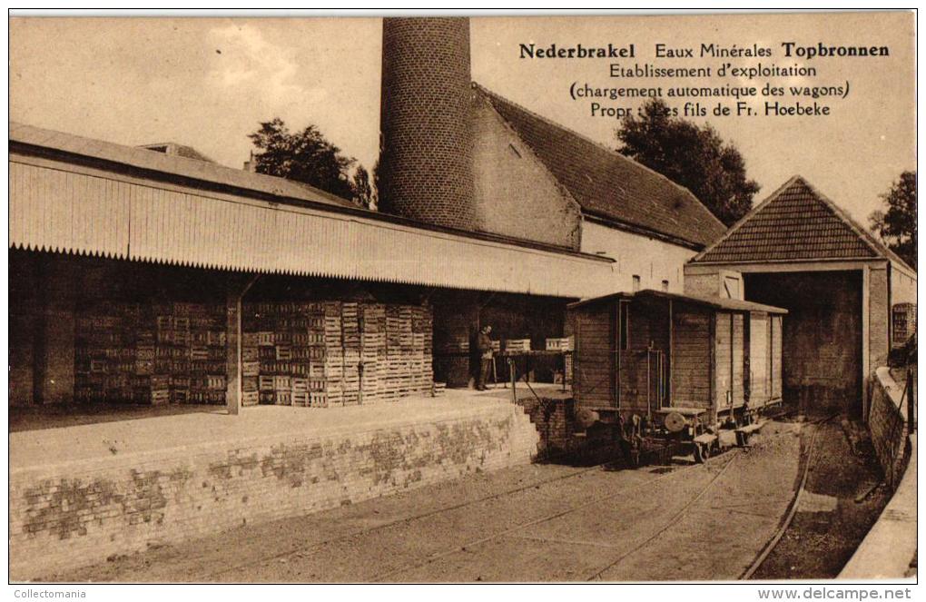 Nederbrakel  2 CP  Mineraal Water Topbronnen  Uitbatingsgebouwen   Wagons - Oudenaarde