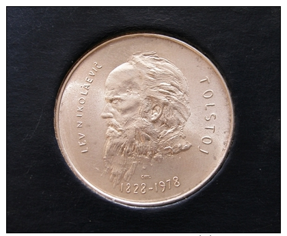 San Marino  1000 Lire 1978 Leone Tolstoj  Argento  - Folder  Zecca - San Marino