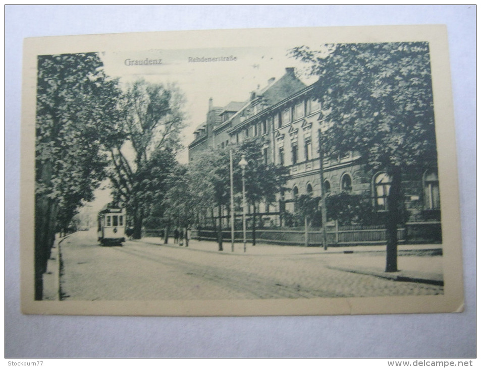 GRAUDENZ , Strassenbahn      ,Schöne Karte  Um 1915 - Westpreussen