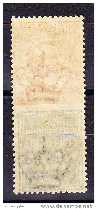 Italien 20 Cent. Orange Mit Werbung Grün "Grafofono Columbia" ** - Stamps For Advertising Covers (BLP)