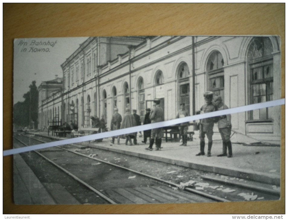 KOWNO _ BAHNHOF _ FOTO 1916 - Lituanie