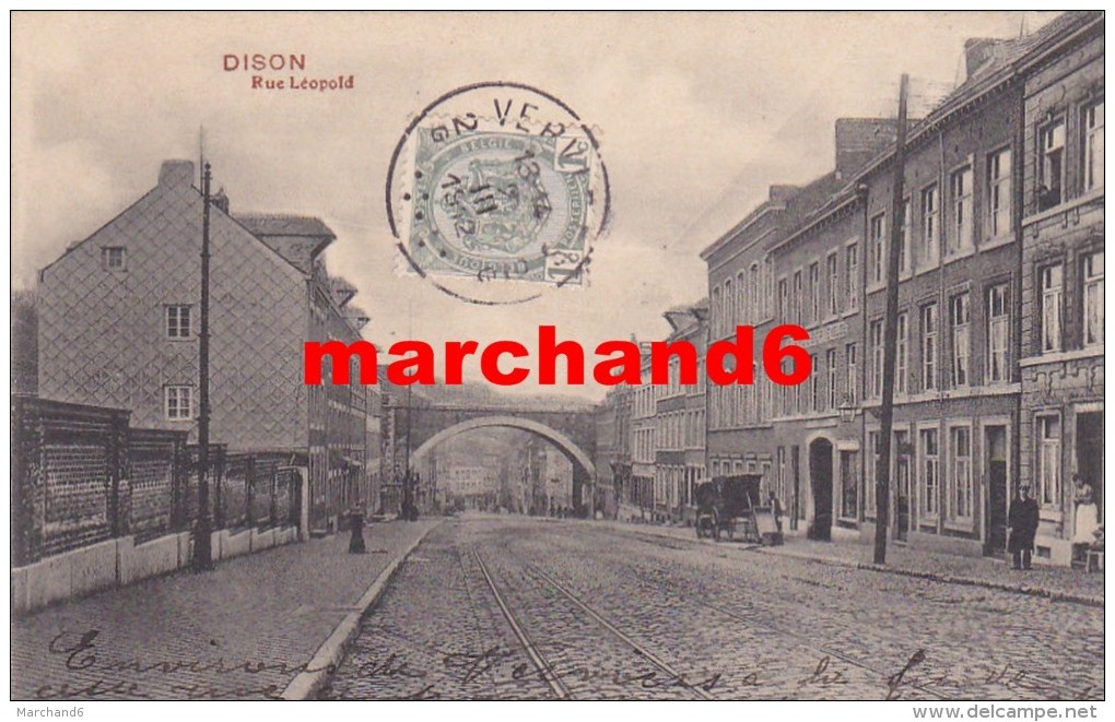 Belgique Liège Dison Rue Léopold Cachet Verviers - Dison