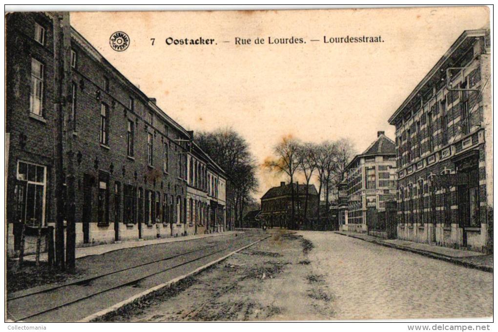 Oostakker  4 CP Gentstr       Breedestr      Hôtel De Lourdes    Rue De Lourdes  '20 - Evergem