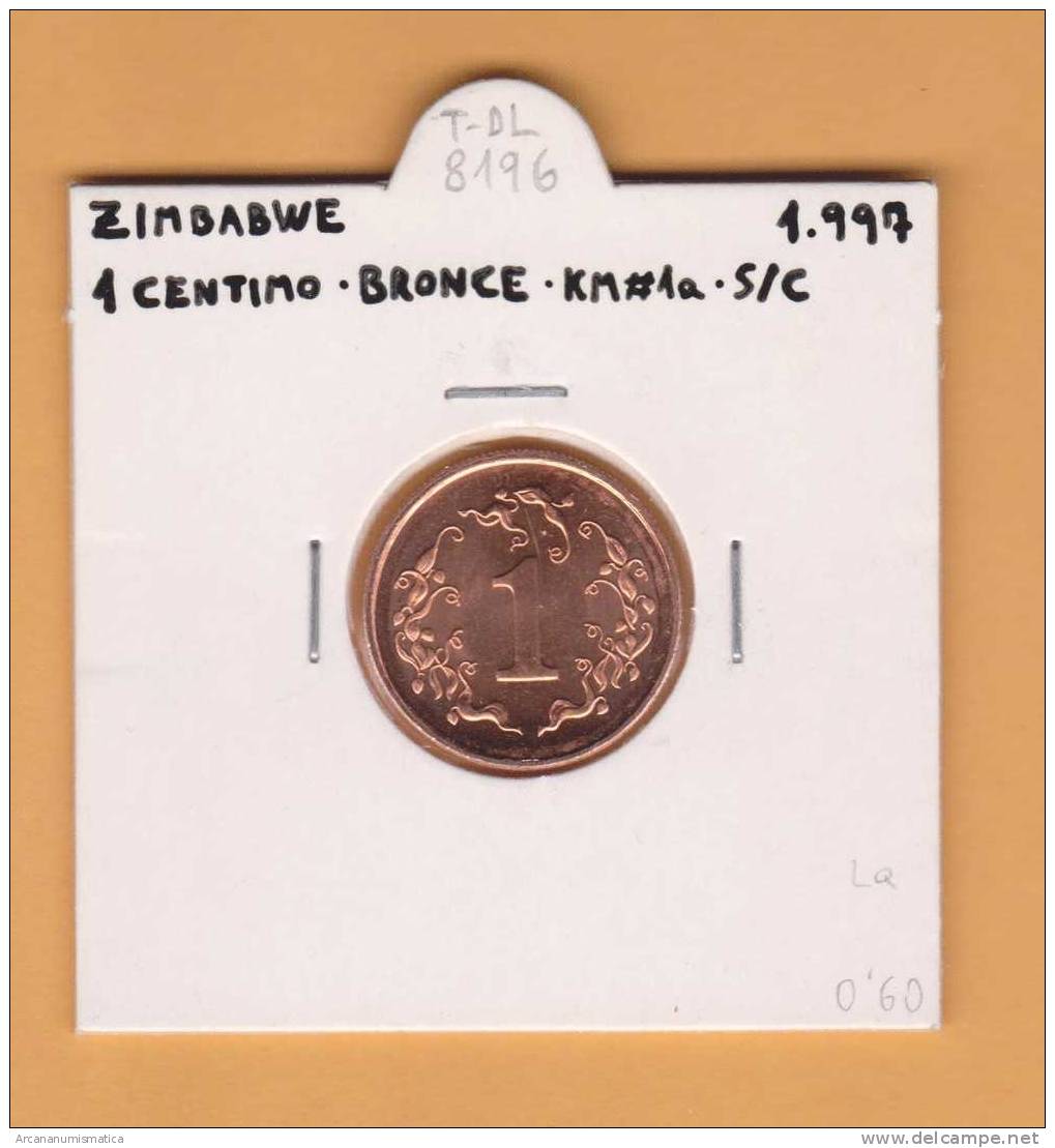 ZIMBABWE  1  CENTIMO  1.997   BRONCE  KM#1a    SC/UNC   DL-8196 - Zimbabwe