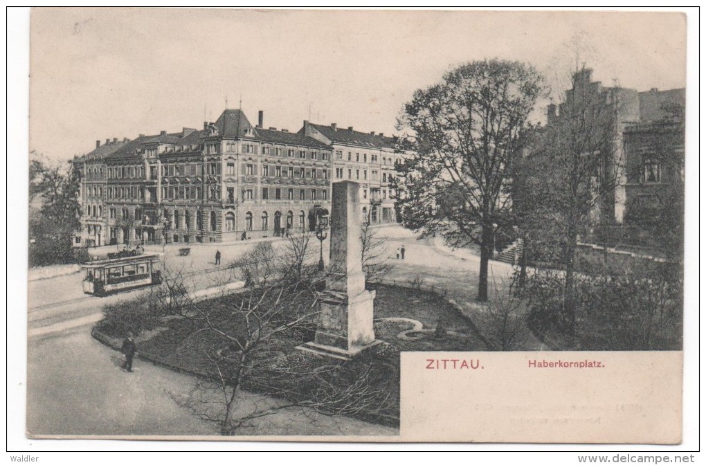 8800    ZITTAU  -  HABERKORNPLATZ     ~ 1905    STRASSENBAHN - Zittau