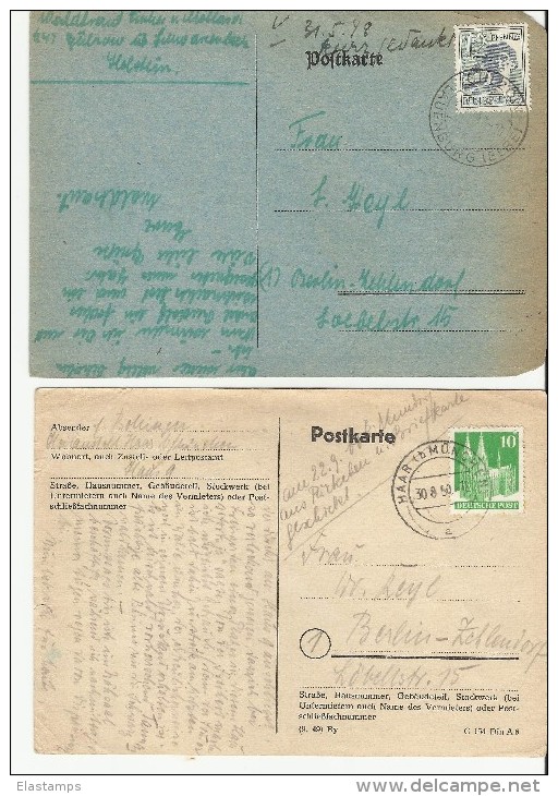 =DP GS*2 1950,1948 - Postal  Stationery