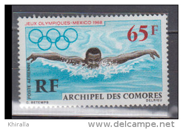 COMORES    1969      PA   N°   25       COTE      5 € 50           ( 1001 ) - Luftpost