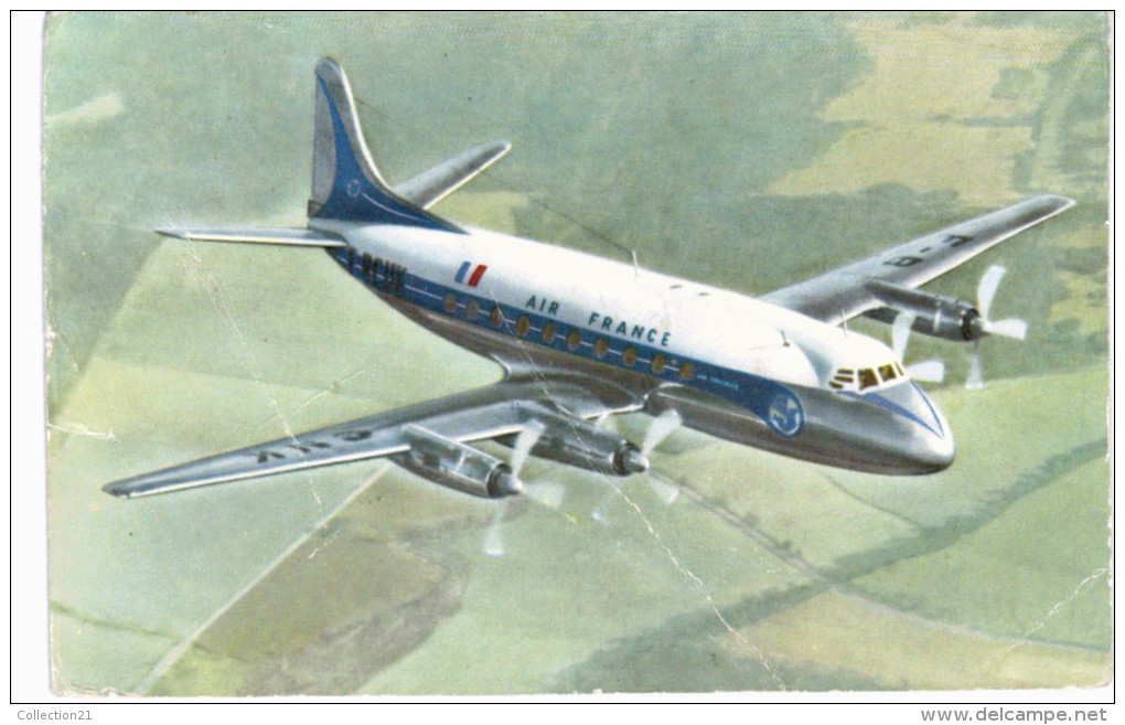 AVIATION ... VICKERS VISCOUNT ... AIR FRANCE - 1946-....: Moderne