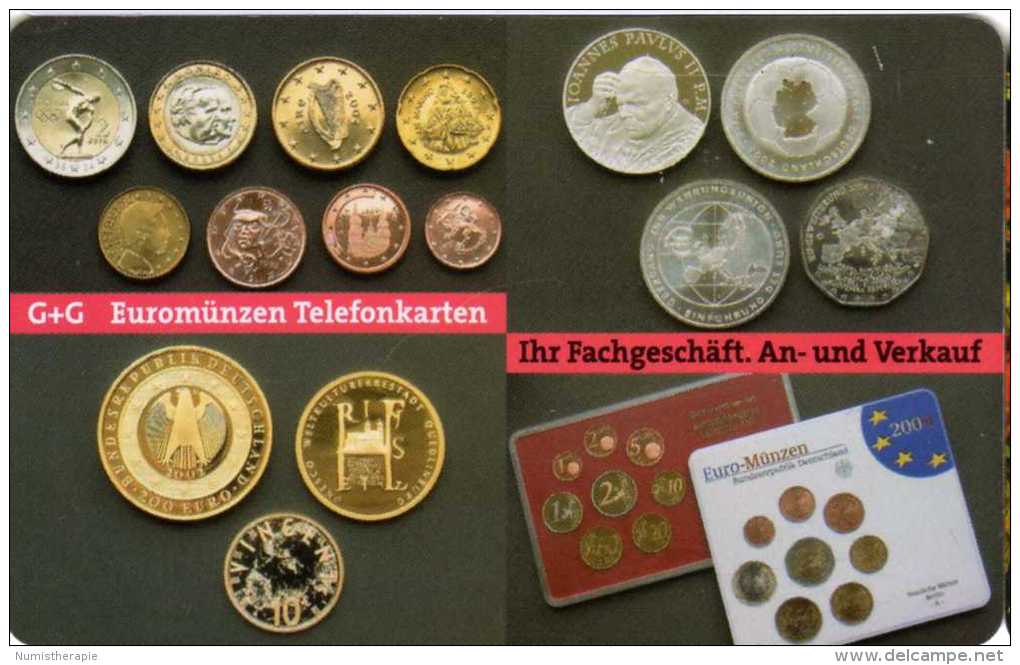 Allemagne : Euromünzen Telefonkarten - Timbres & Monnaies