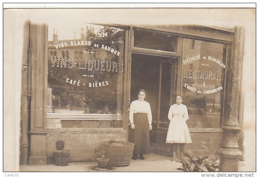 Commerce - Restaurant Café - Carte-Photo -  Restaurant à  L'arrêt Des Camionneurs - A Situer - Restaurantes